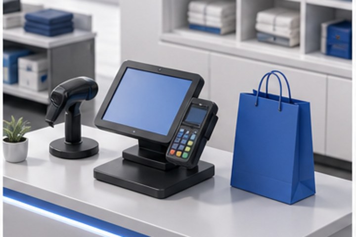 Retail team helping customers with connected store systems